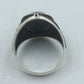 925 Silber Herrenring mit Schwarzem Onyx Stein Gr63 Elegant Massiv