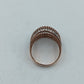 925 Silber Damenring Roségold Zirkonia Elegant Glitzer Gr55 Schmuck