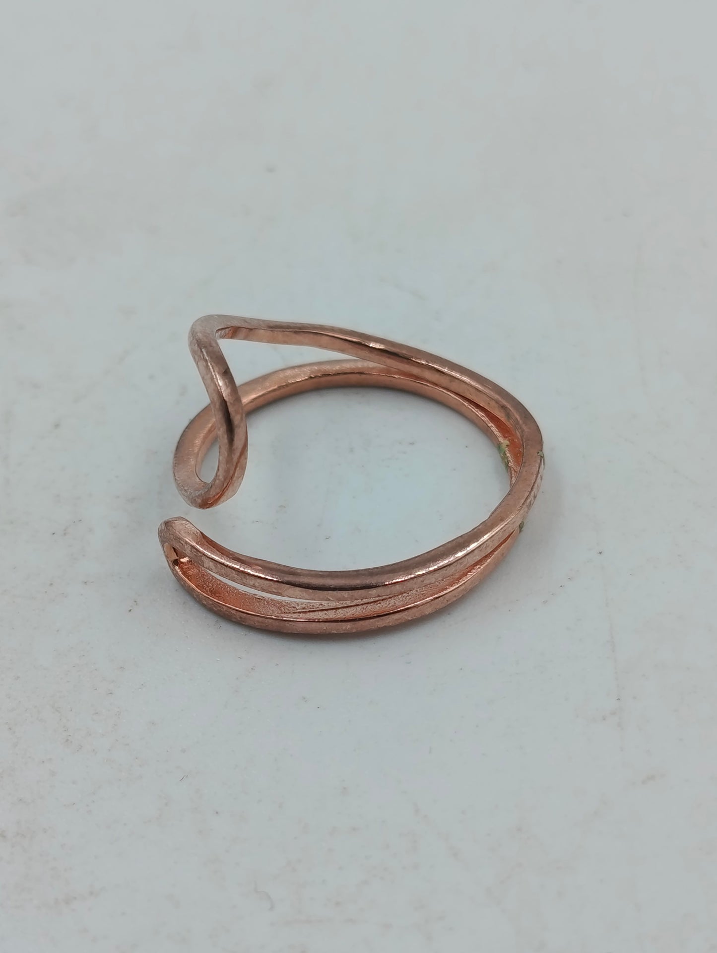 925 Silber Verstellbarer Ring Roséfarben Modern Minimalistisch