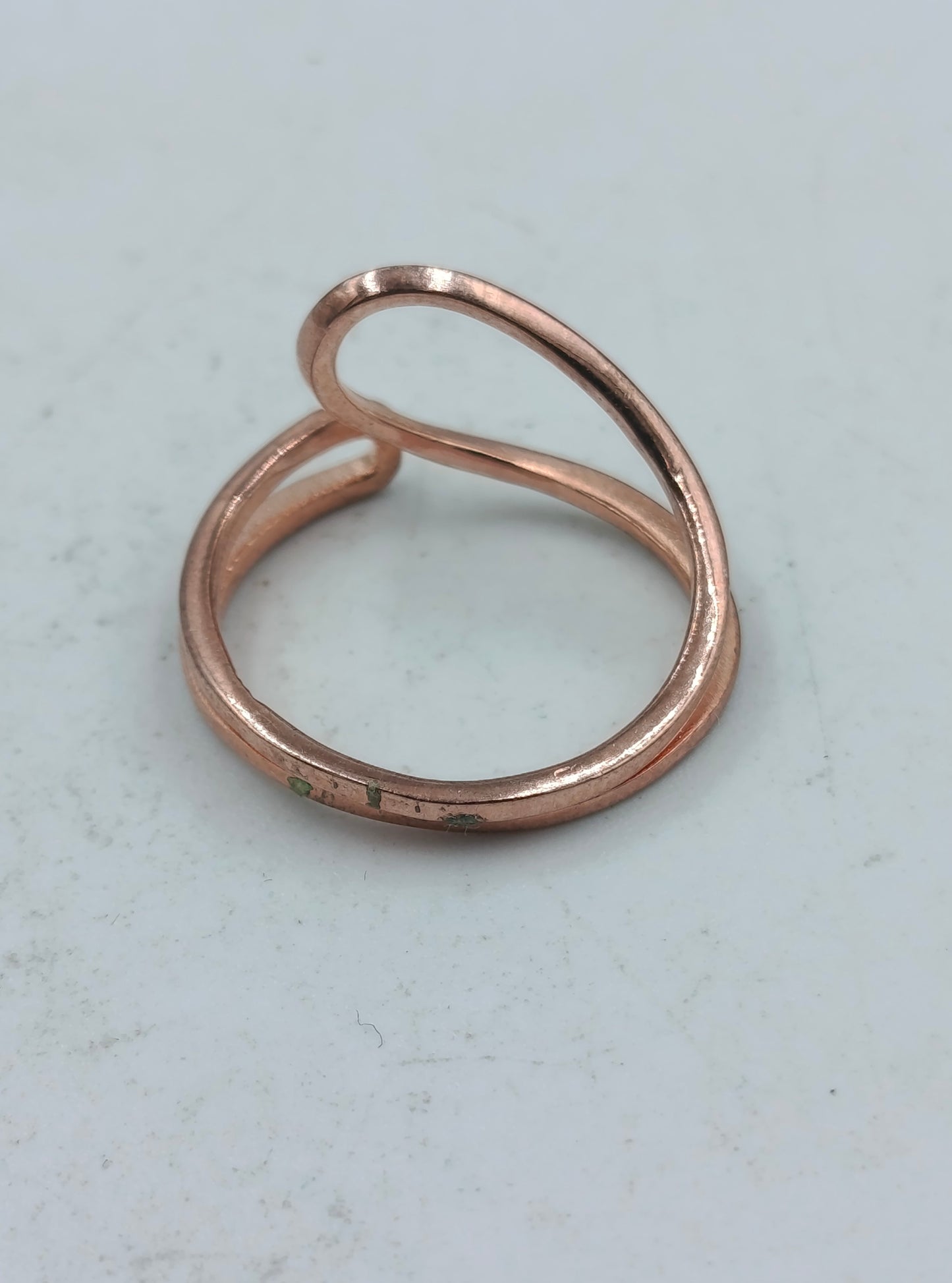 925 Silber Verstellbarer Ring Roséfarben Modern Minimalistisch