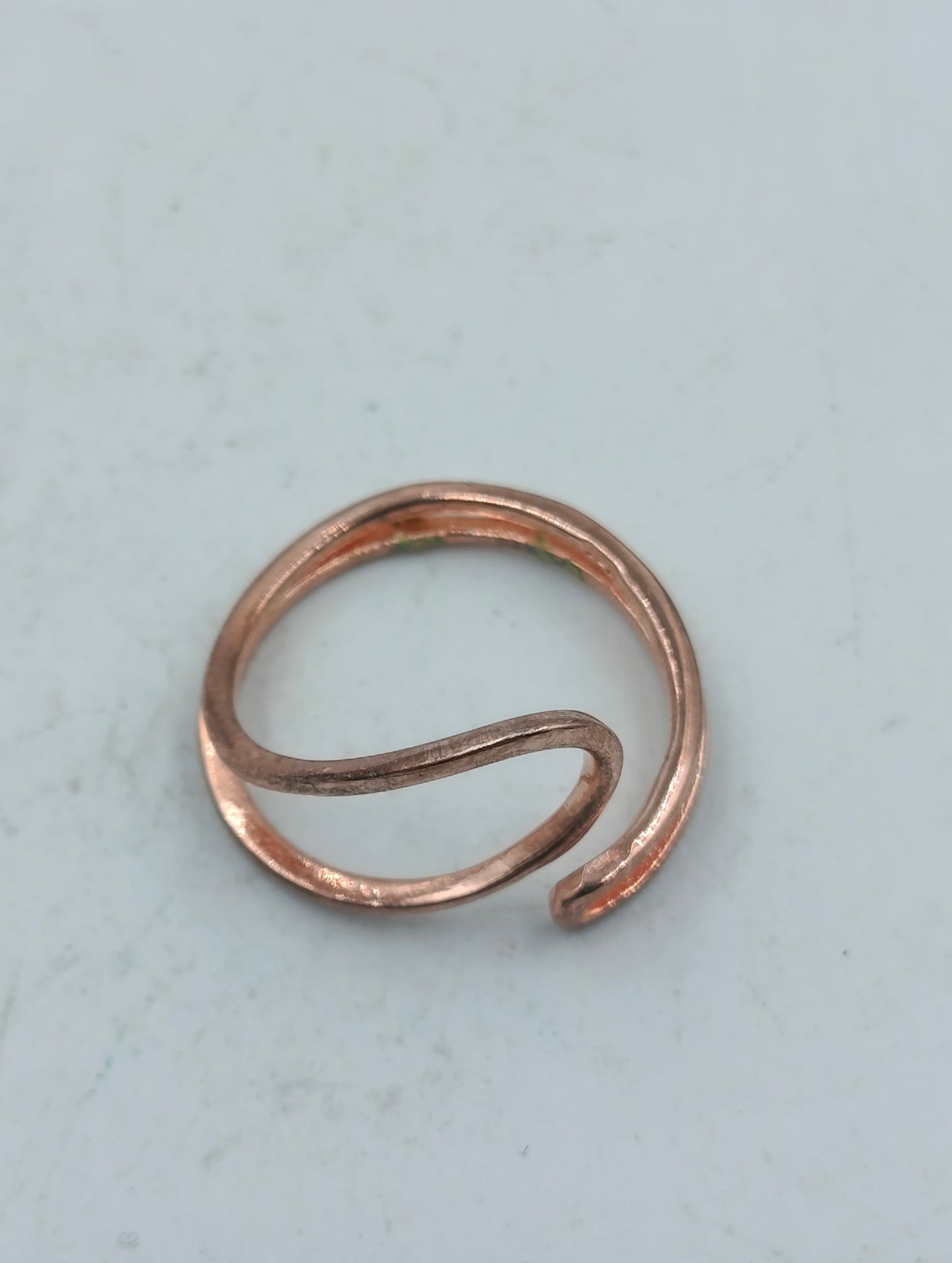 925 Silber Verstellbarer Ring Roséfarben Modern Minimalistisch