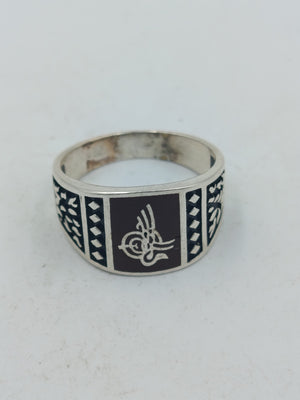 925 Silber Ring Mit Tughra Motiv Orientalisch Klassisch