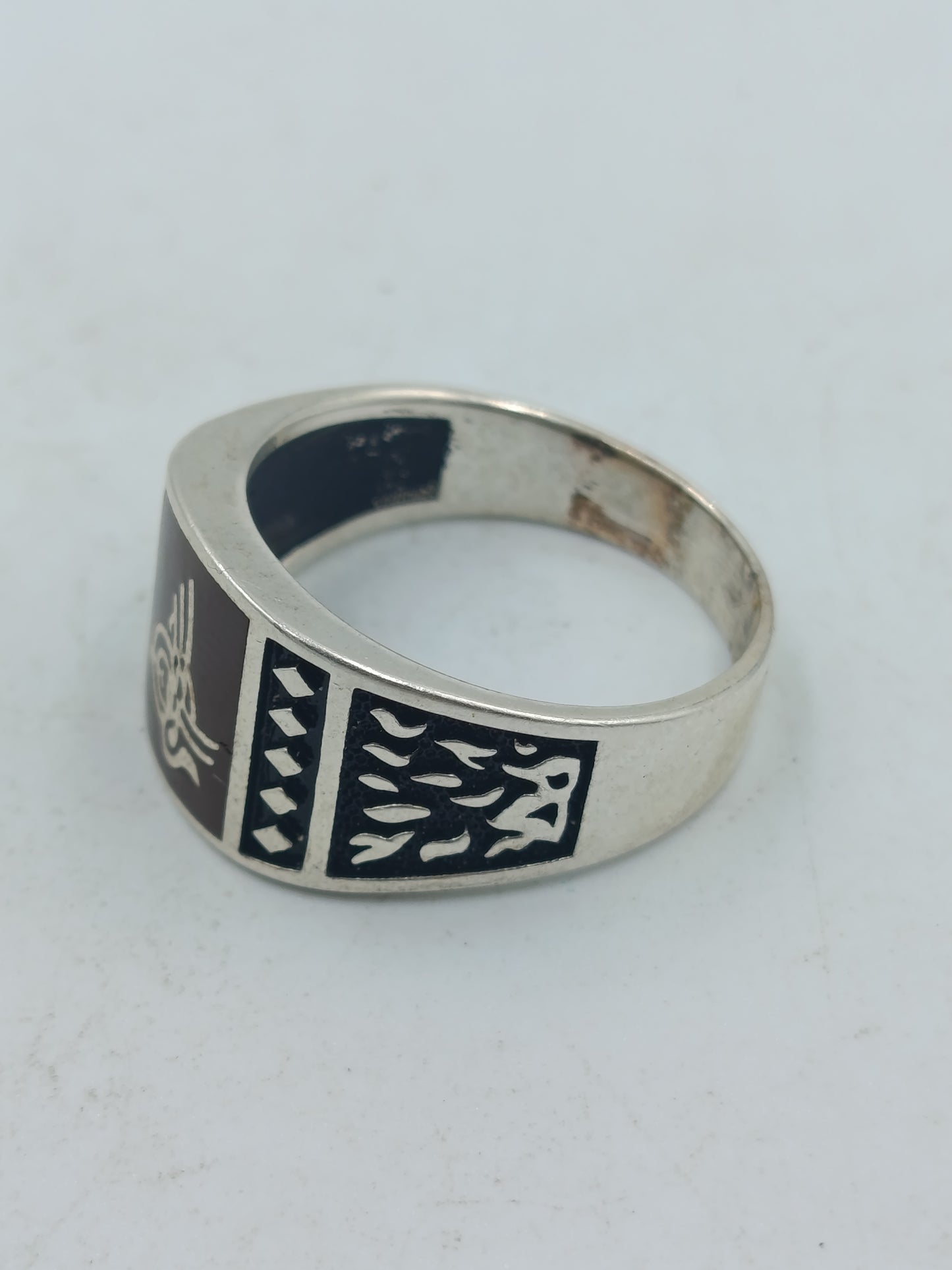 925 Silber Ring Mit Tughra Motiv Orientalisch Klassisch