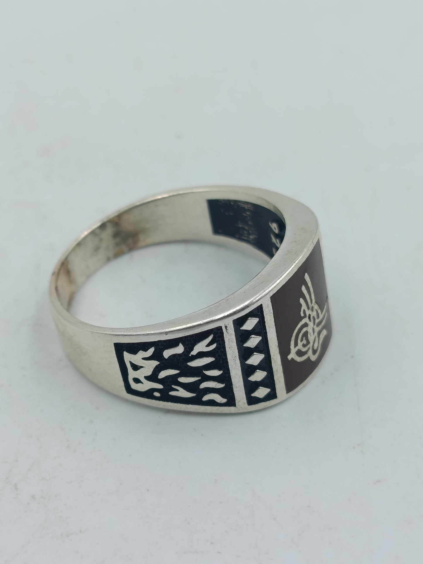 925 Silber Ring Mit Tughra Motiv Orientalisch Klassisch