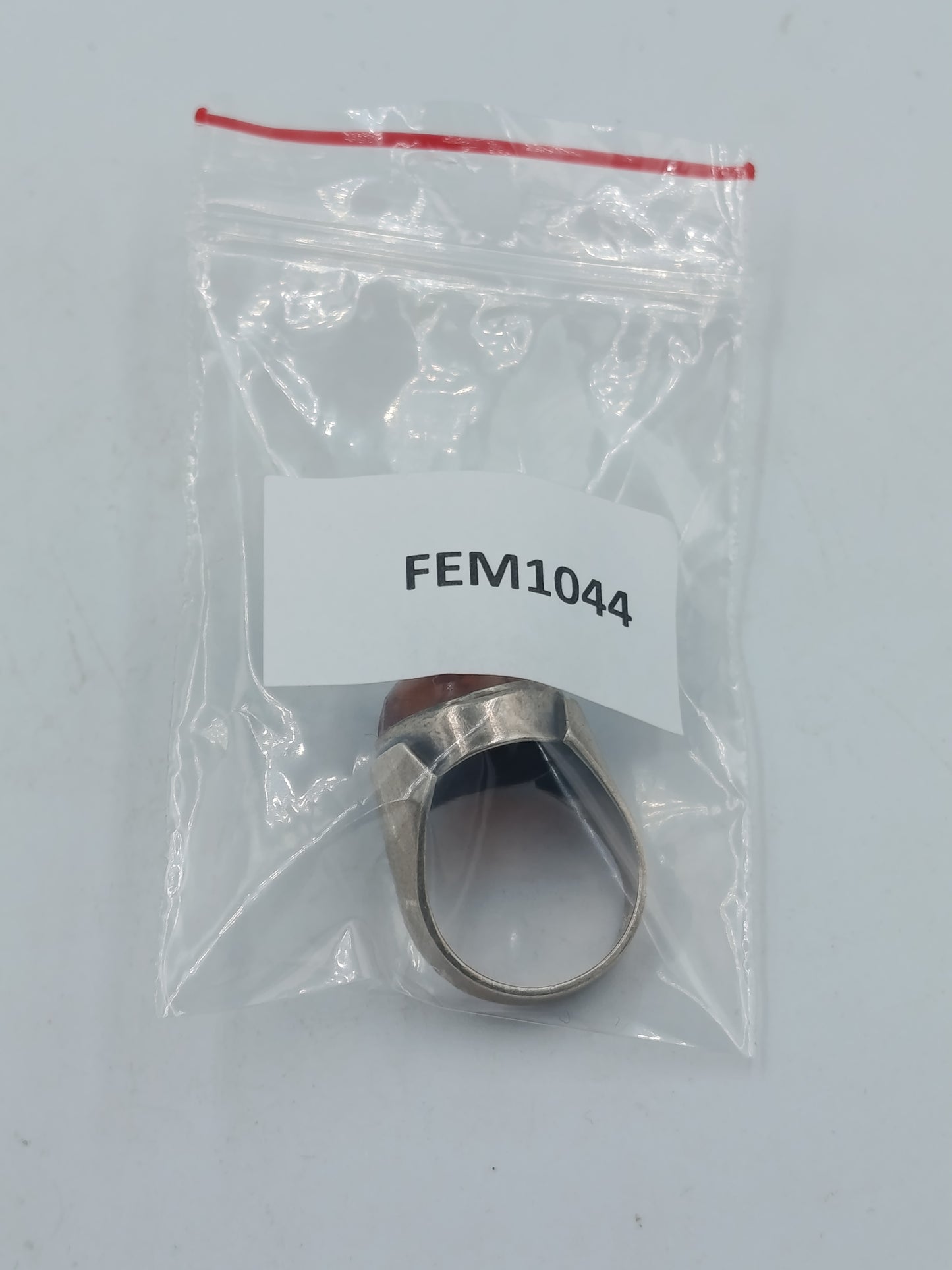 800 Silber Ring Mit Bernstein Cabochon Vintage Handarbeit