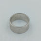 835 Silber Bandring Breit Klassisch Unisex Minimalistisch Gr 58