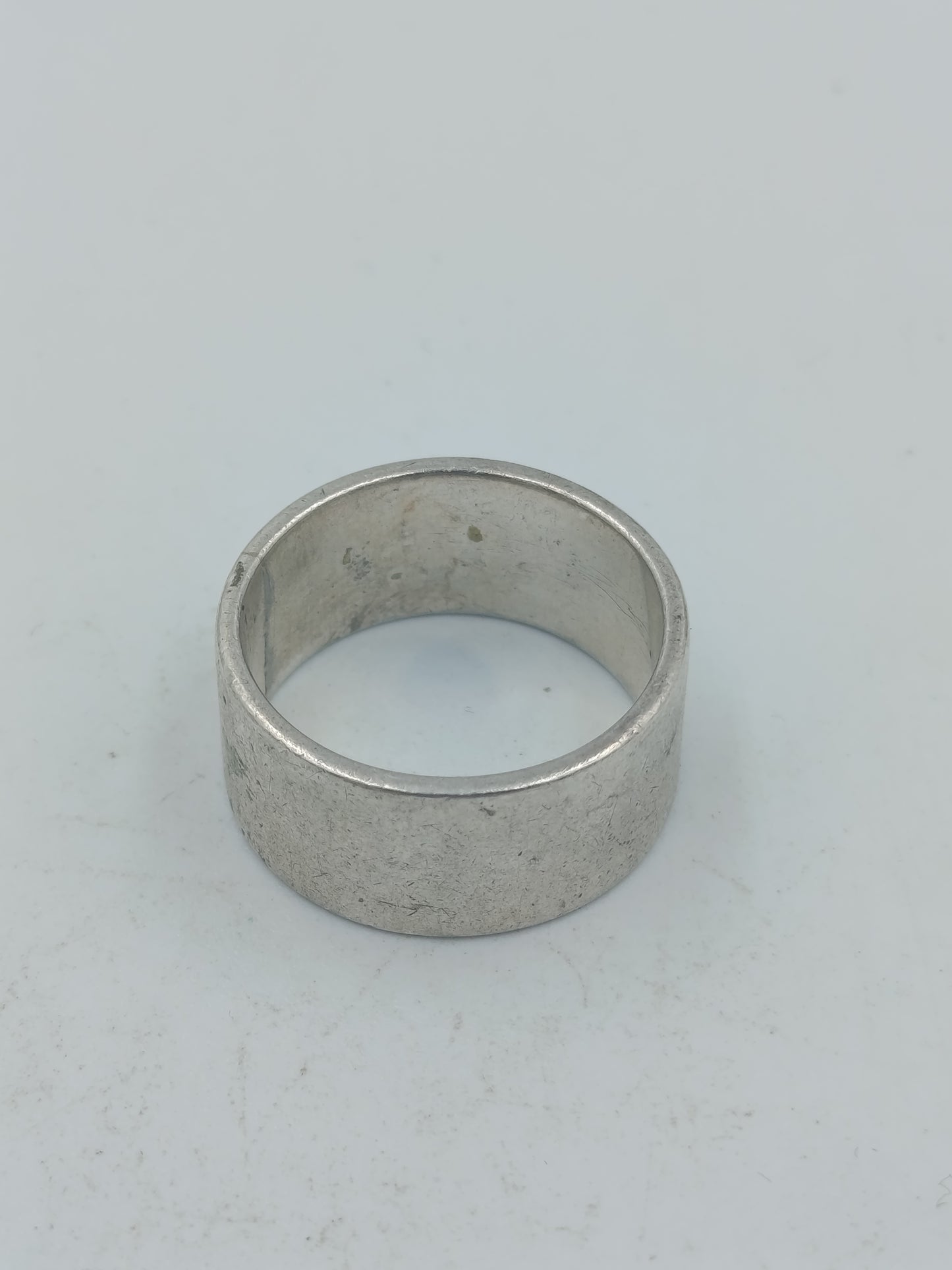 835 Silber Bandring Breit Klassisch Unisex Minimalistisch Gr 58