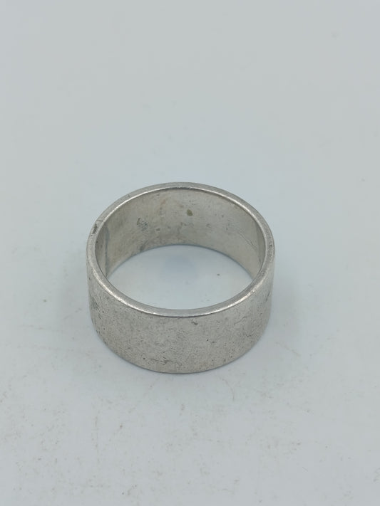 835 Silber Bandring Breit Klassisch Unisex Minimalistisch Gr 58