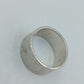 835 Silber Bandring Breit Klassisch Unisex Minimalistisch Gr 58