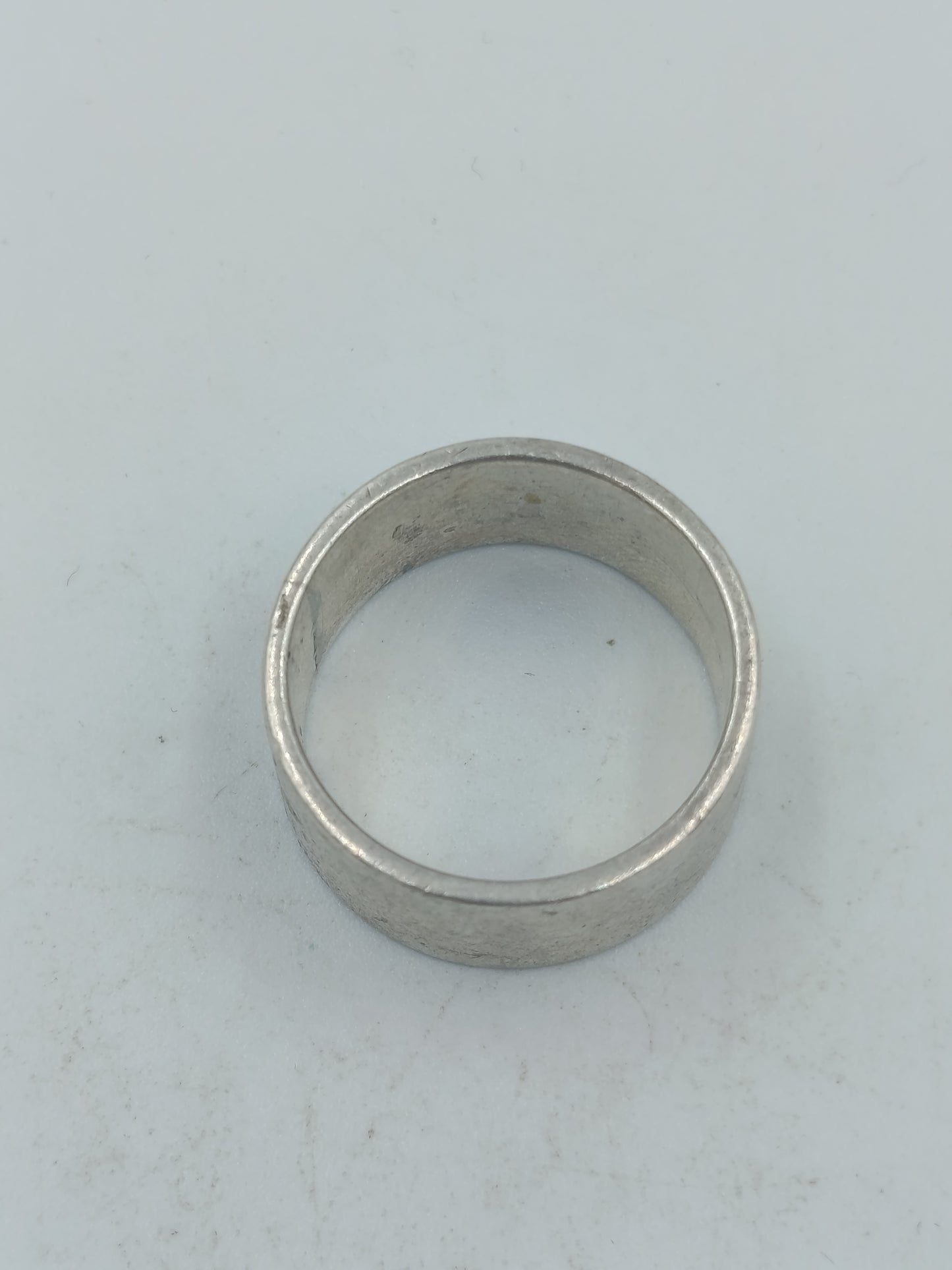 835 Silber Bandring Breit Klassisch Unisex Minimalistisch Gr 58