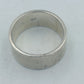 835 Silber Bandring Breit Klassisch Unisex Minimalistisch Gr 58