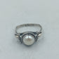 925 Silber Ring Perle Filigran Vintage Damen Gr51