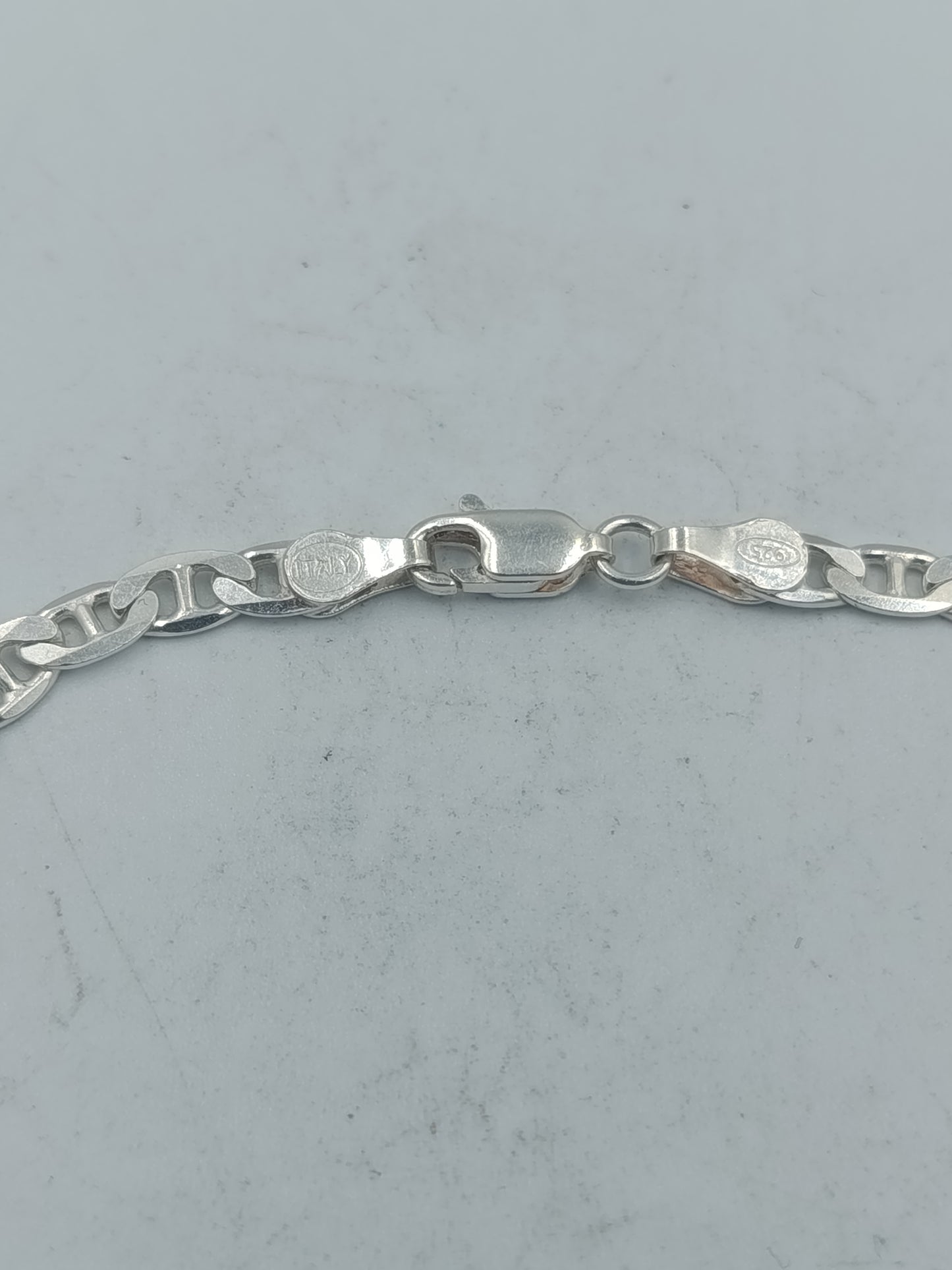 925 Silber Armband Figaro 22cm Klassisch Unisex