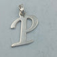 925 Silber Anhänger Buchstabe P Initiale 2cm