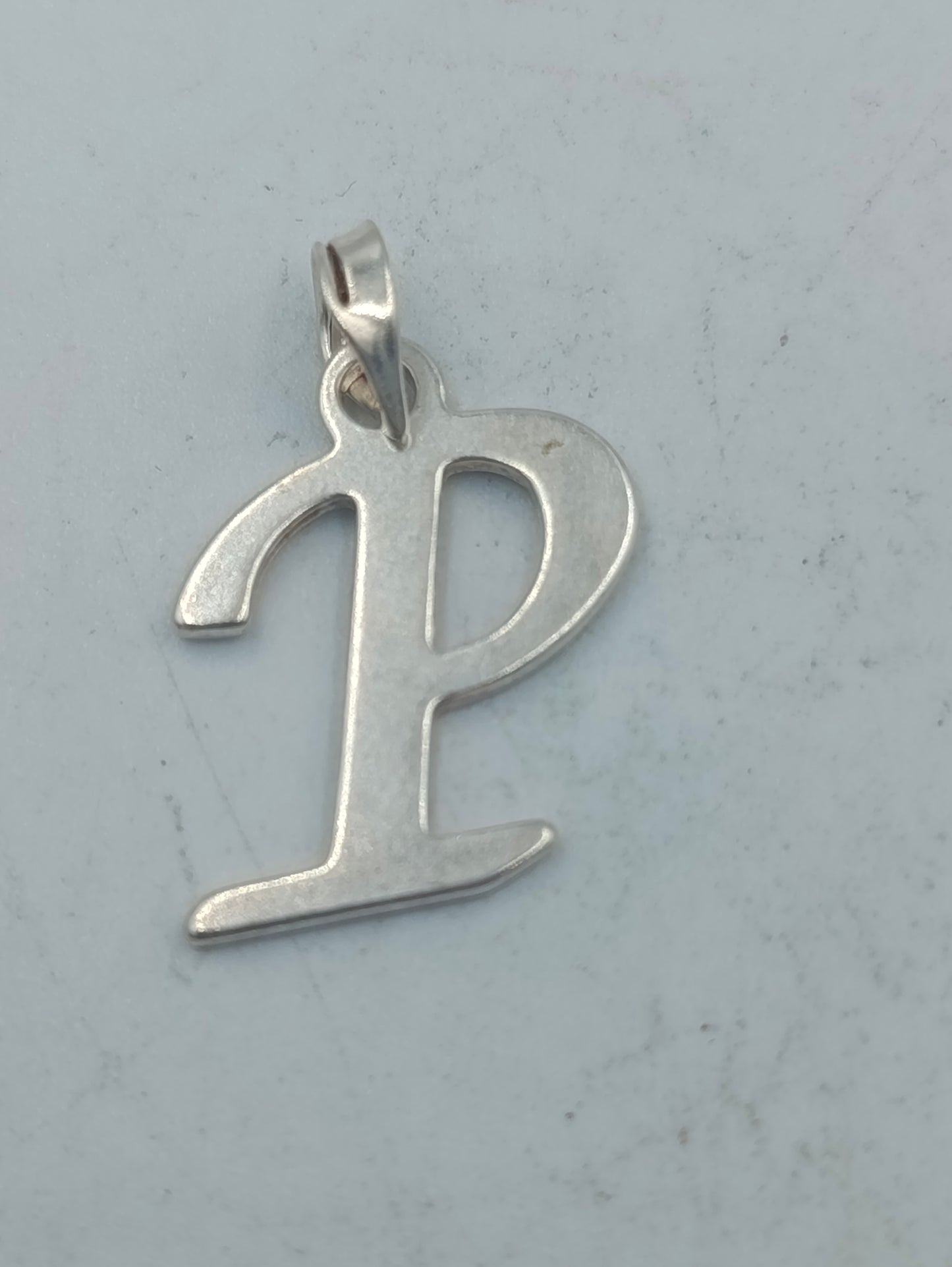 925 Silber Anhänger Buchstabe P Initiale 2cm