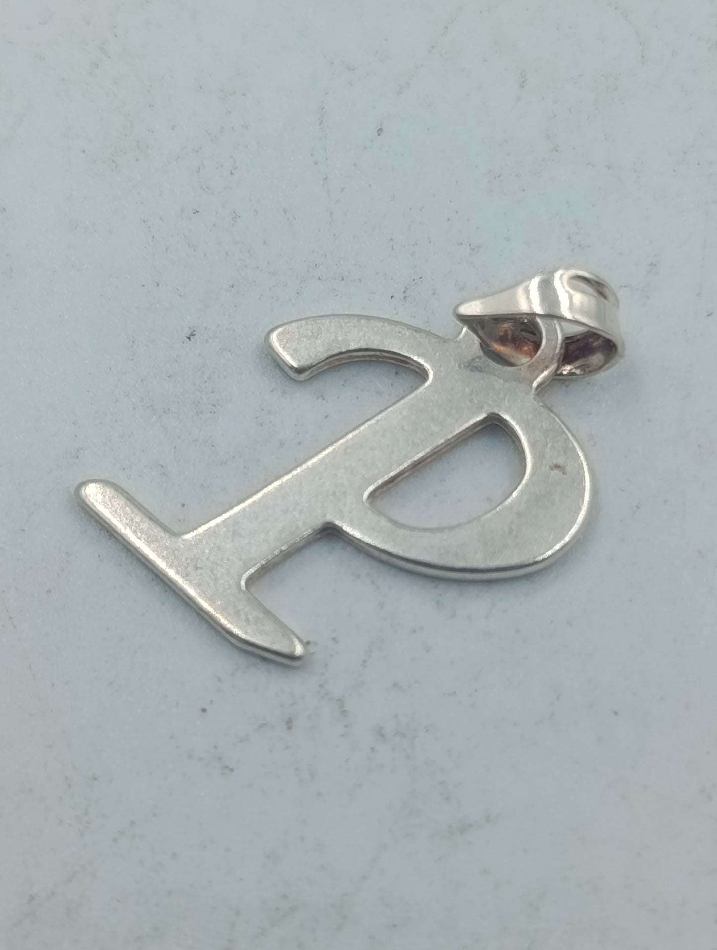 925 Silber Anhänger Buchstabe P Initiale 2cm