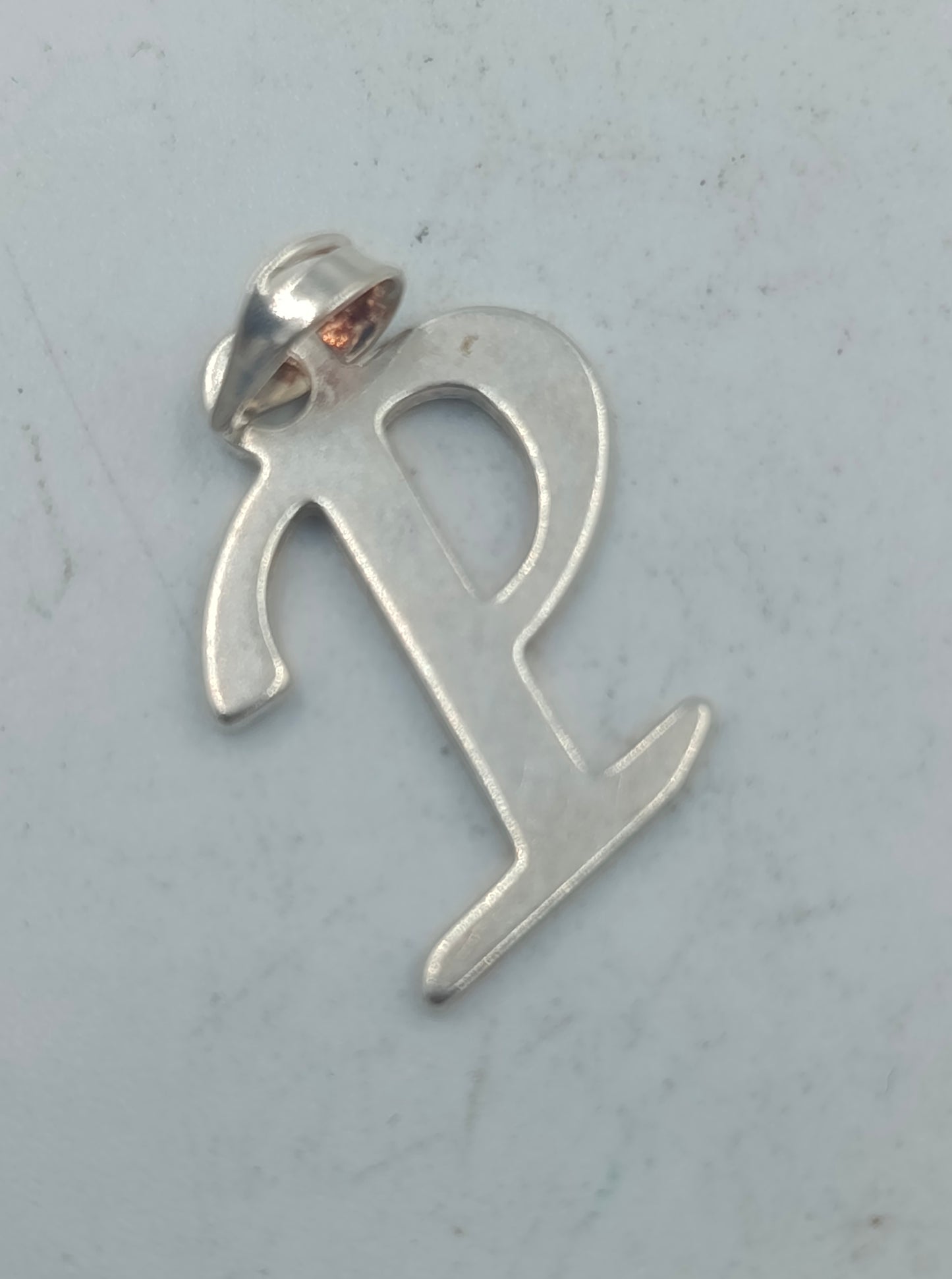 925 Silber Anhänger Buchstabe P Initiale 2cm