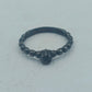 925 Silber Ring oxidiert Gr55 Vintage Design
