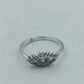 925 Silber Ring mit Auge-Design und Zirkonia