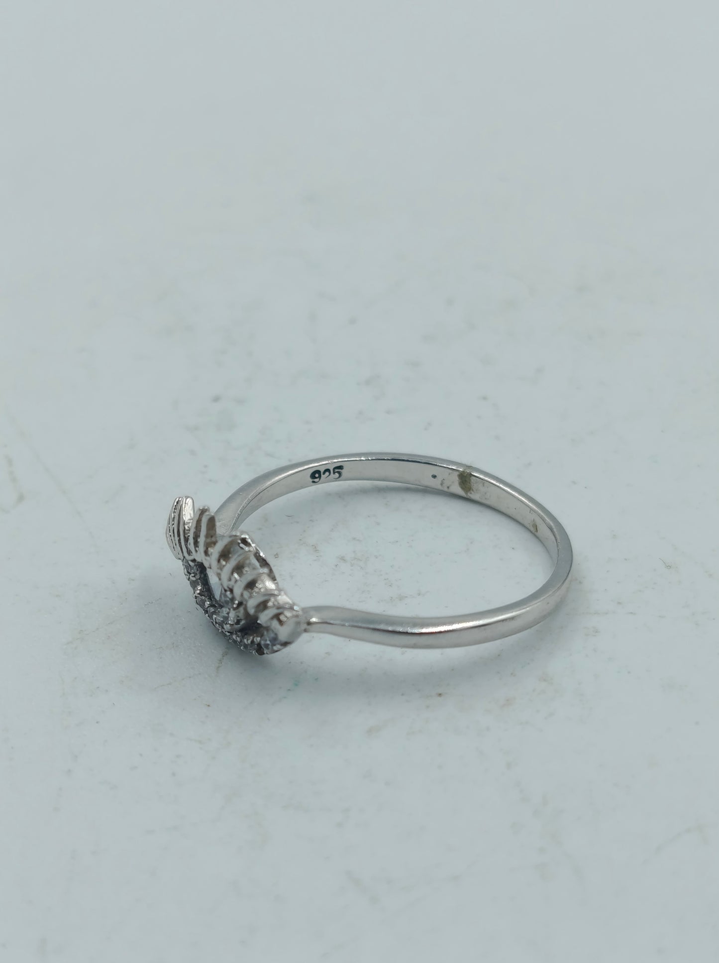 925 Silber Ring mit Auge-Design und Zirkonia