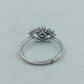 925 Silber Ring mit Auge-Design und Zirkonia