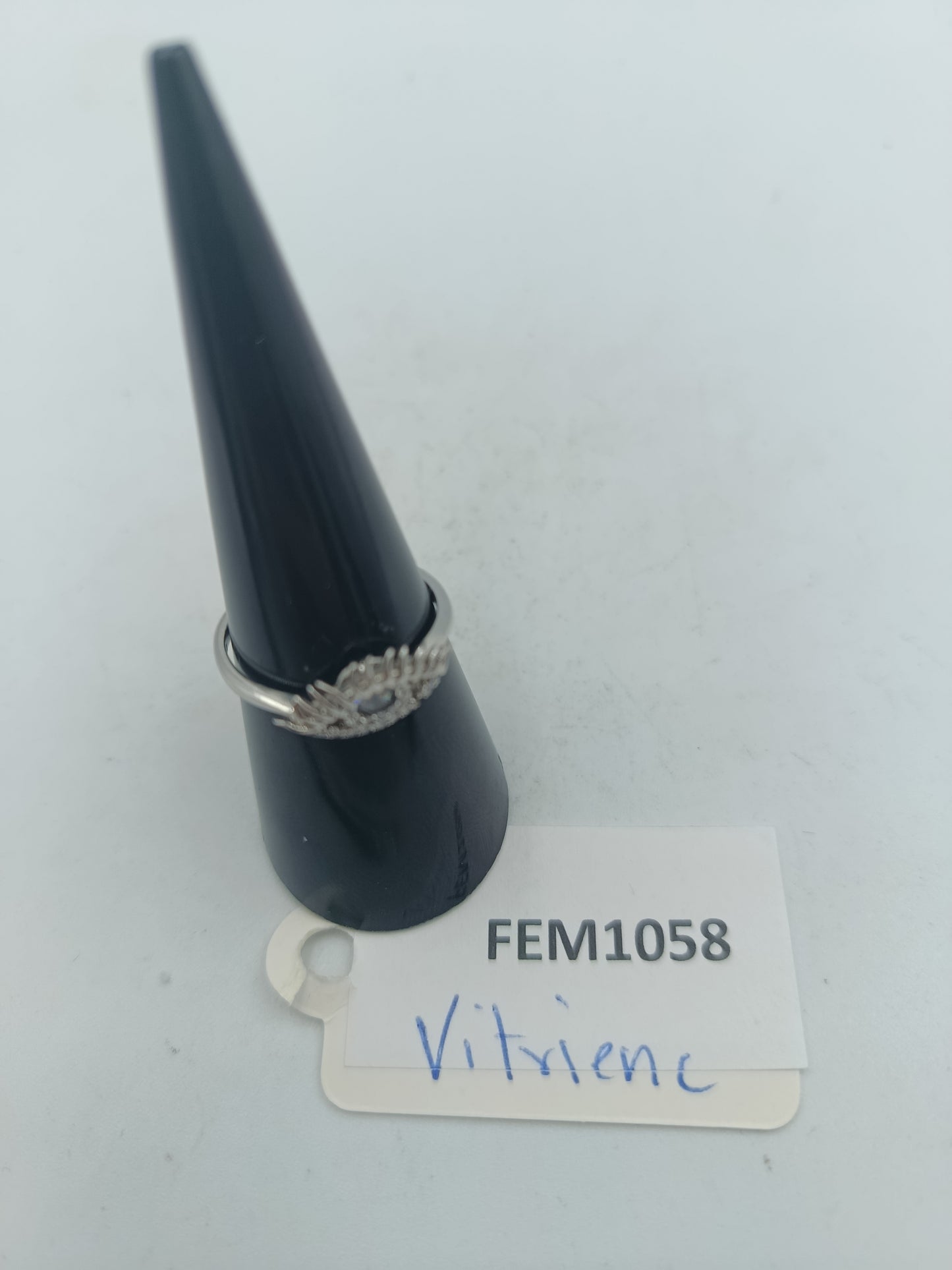 925 Silber Ring mit Auge-Design und Zirkonia