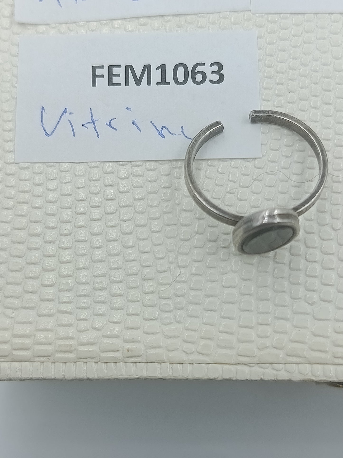 925 Silber Ring mit schwarzem Stein verstellbar elegant schlicht