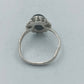 Schlichter 925 Silber Ring mit schwarzem Cabochonstein Zeitloses Design