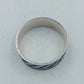 925 Silber Ring mit schwarz silbernem Muster Gr65