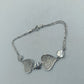 Silberarmband mit Herzdesign glitzernde Herz Elemente 925 Silber