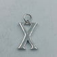 Silberner Anhänger Buchstabe X schlicht elegant 925