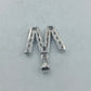 925 Silber Anhänger W Buchstabe Zirkonia glänzend