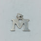 925 Silber Anhänger Buchstabe M Zeitloses und minimalistisches Design