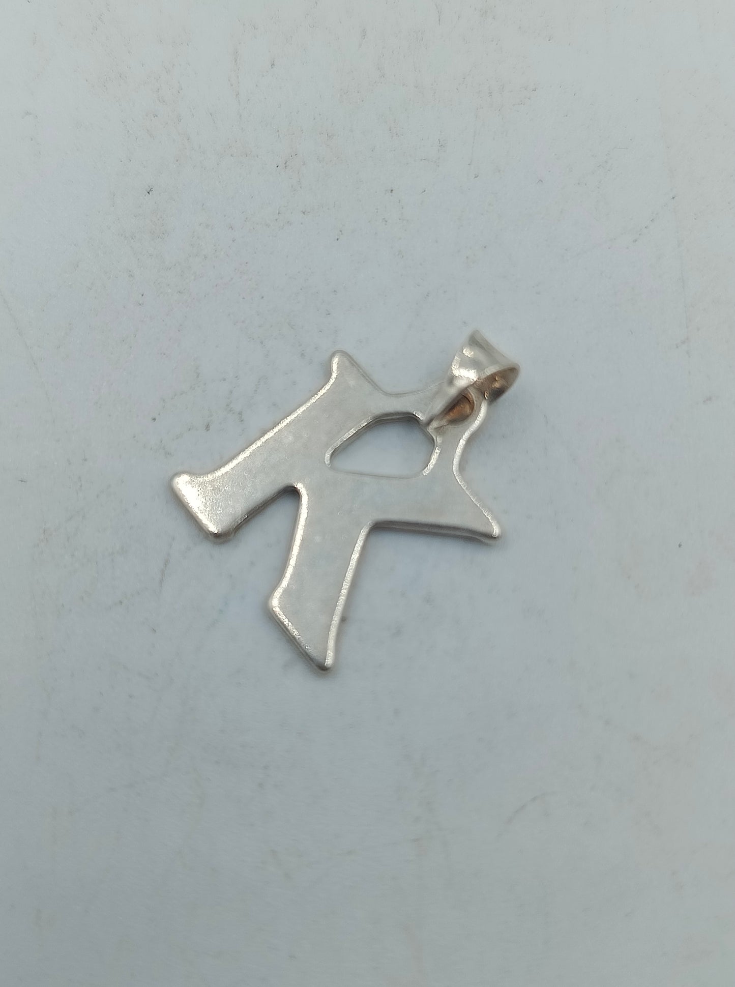 925 Silber Anhänger Buchstabe K Zeitloses und schlichtes Design