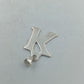 925 Silber Anhänger Buchstabe K Zeitloses und schlichtes Design