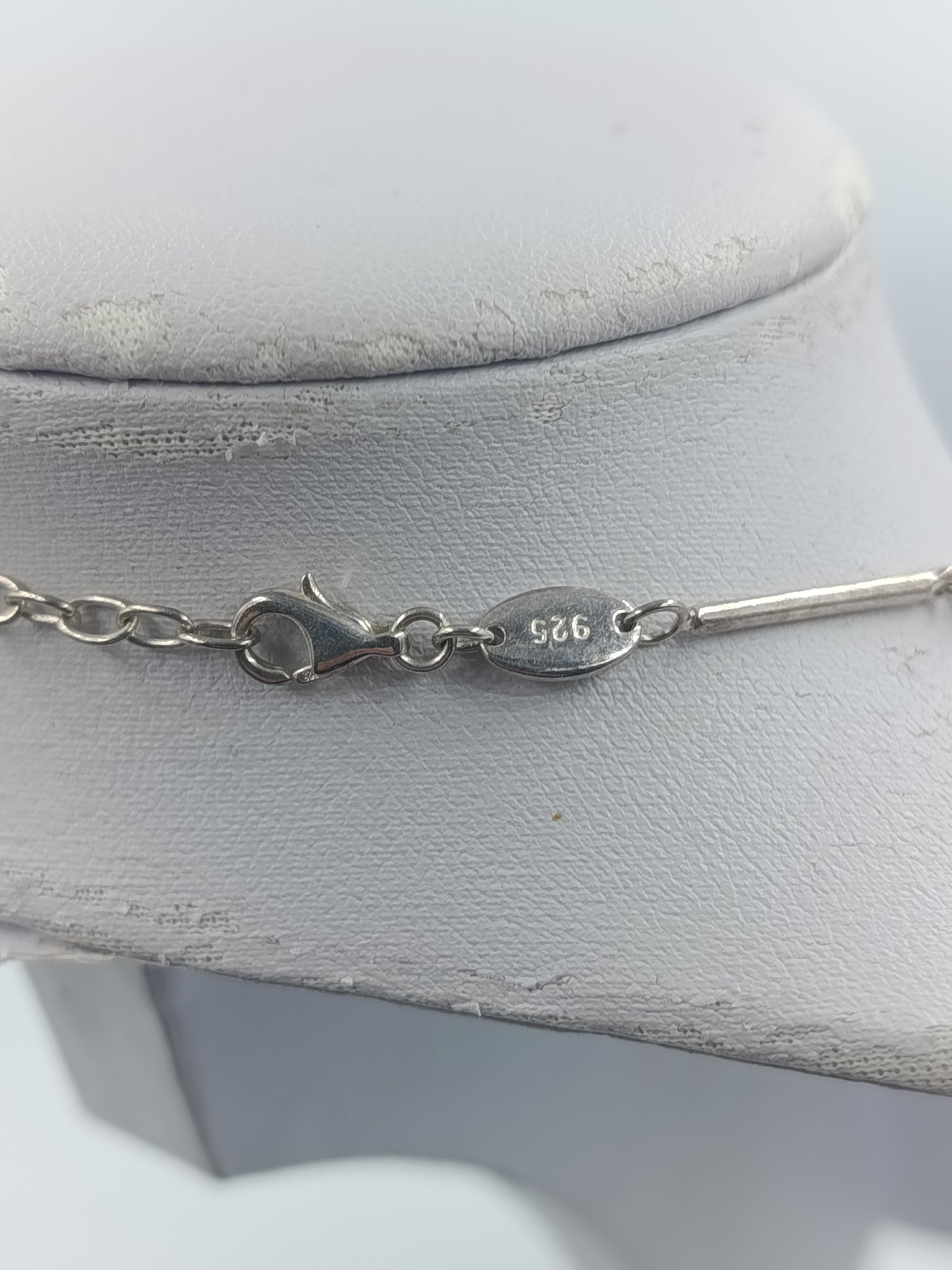 925 Silberkette mit funkelnden Anhängern Feines und elegantes Gliederdesign