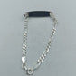 925 Silber Figaro ID Armband Zeitloses Figaro Design