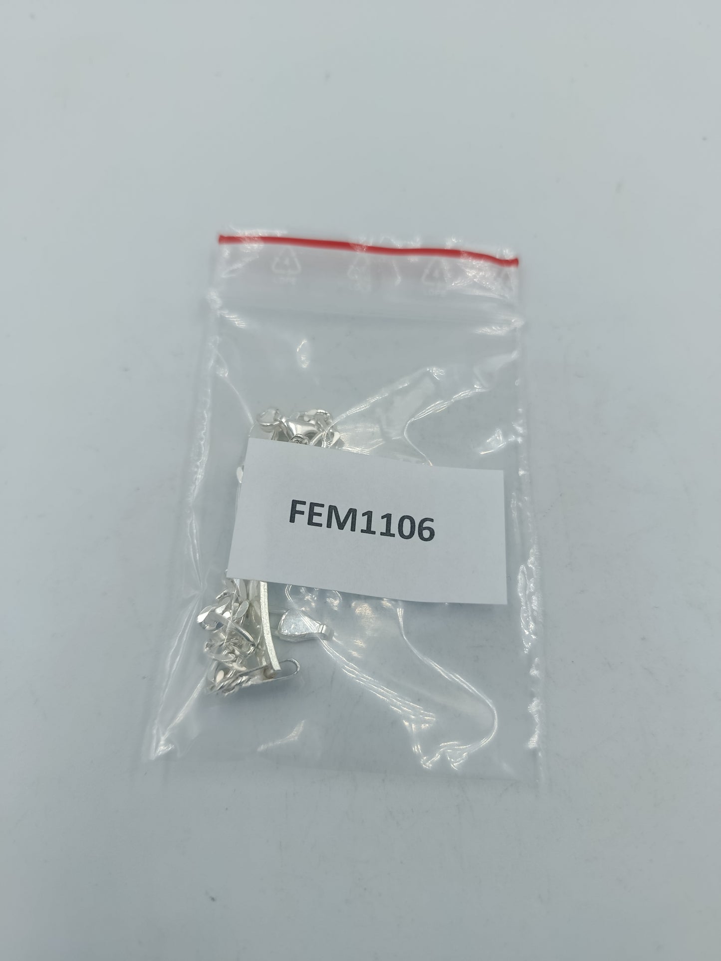 925 Silber Figaro ID Armband Zeitloses Figaro Design