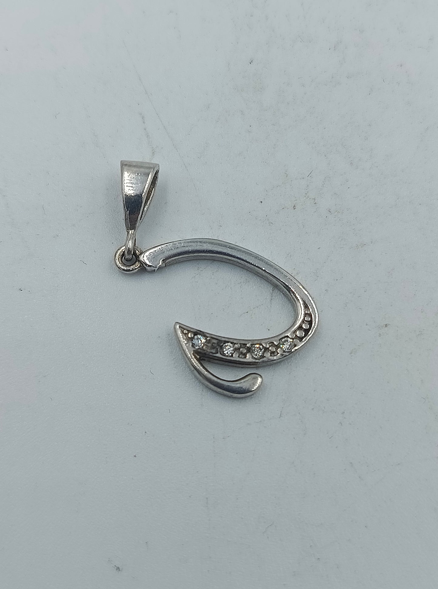 925 Silber Anhänger mit Zirkonia-Akzenten