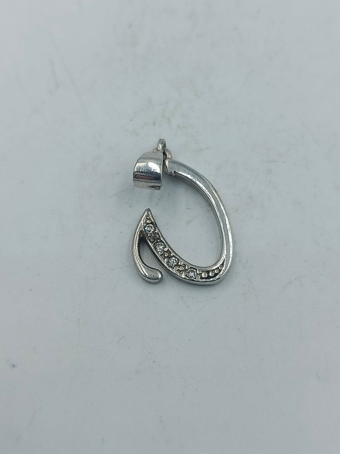 925 Silber Anhänger mit Zirkonia-Akzenten