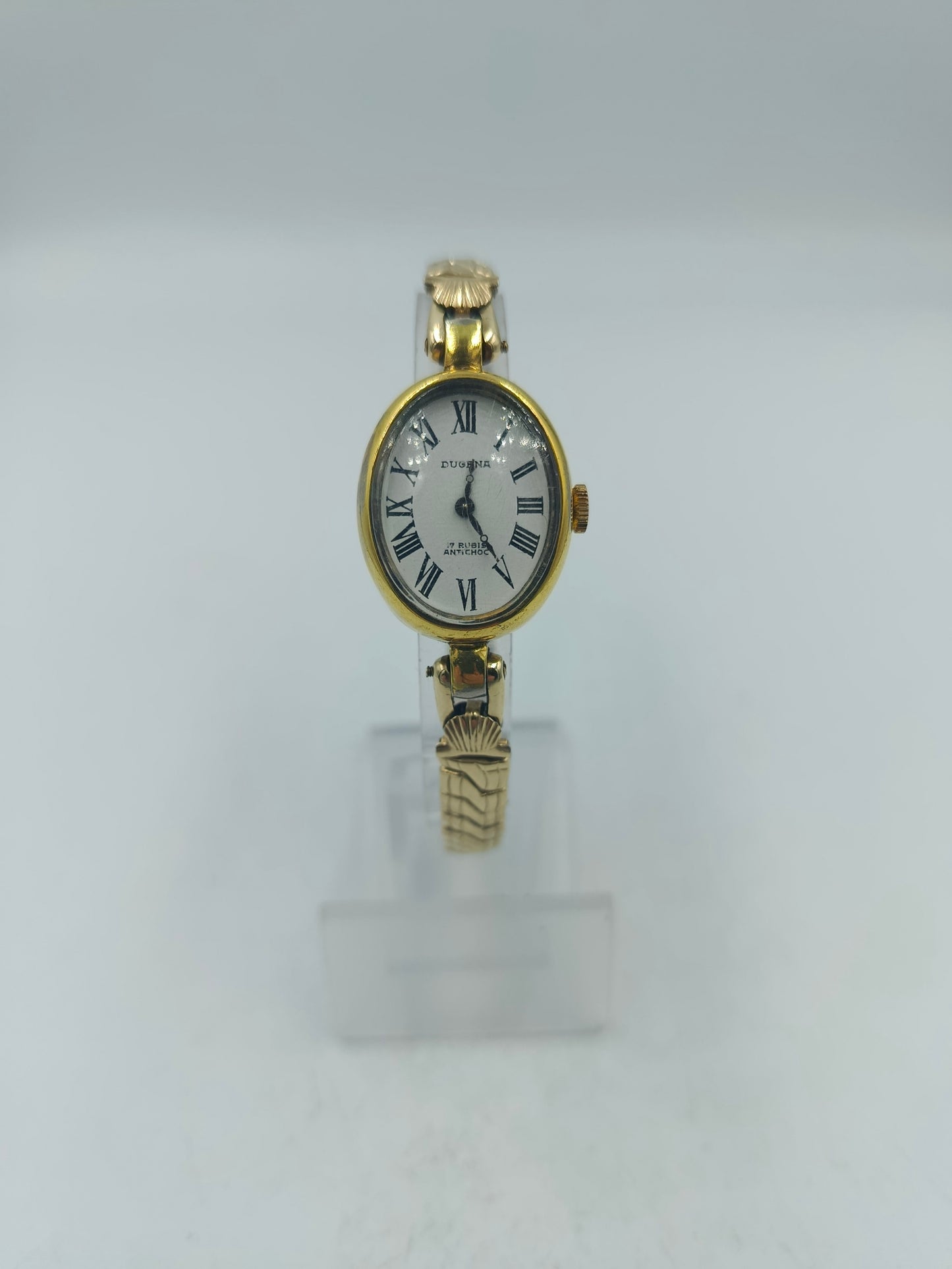Dugena Damenarmbanduhr Elastikband