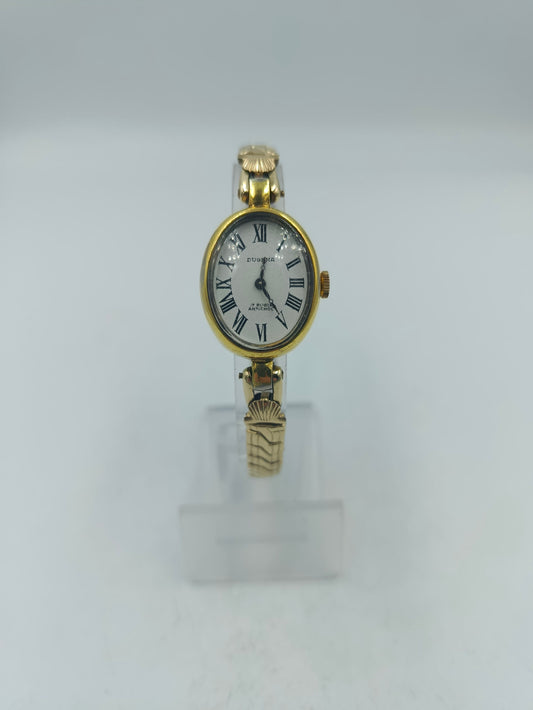 Dugena Damenarmbanduhr Elastikband