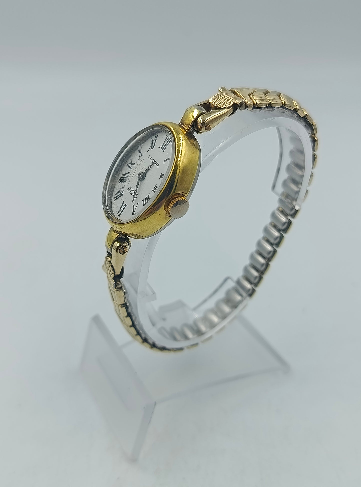 Dugena Damenarmbanduhr Elastikband