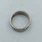 925 Silberring  Massiver Bandring mit Strukturmuster  Vintage Design Gr69