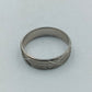 925 Silber Ring mit feiner Gravur und klassischem Muster Gr67