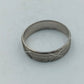 925 Silber Ring mit feiner Gravur und klassischem Muster Gr67