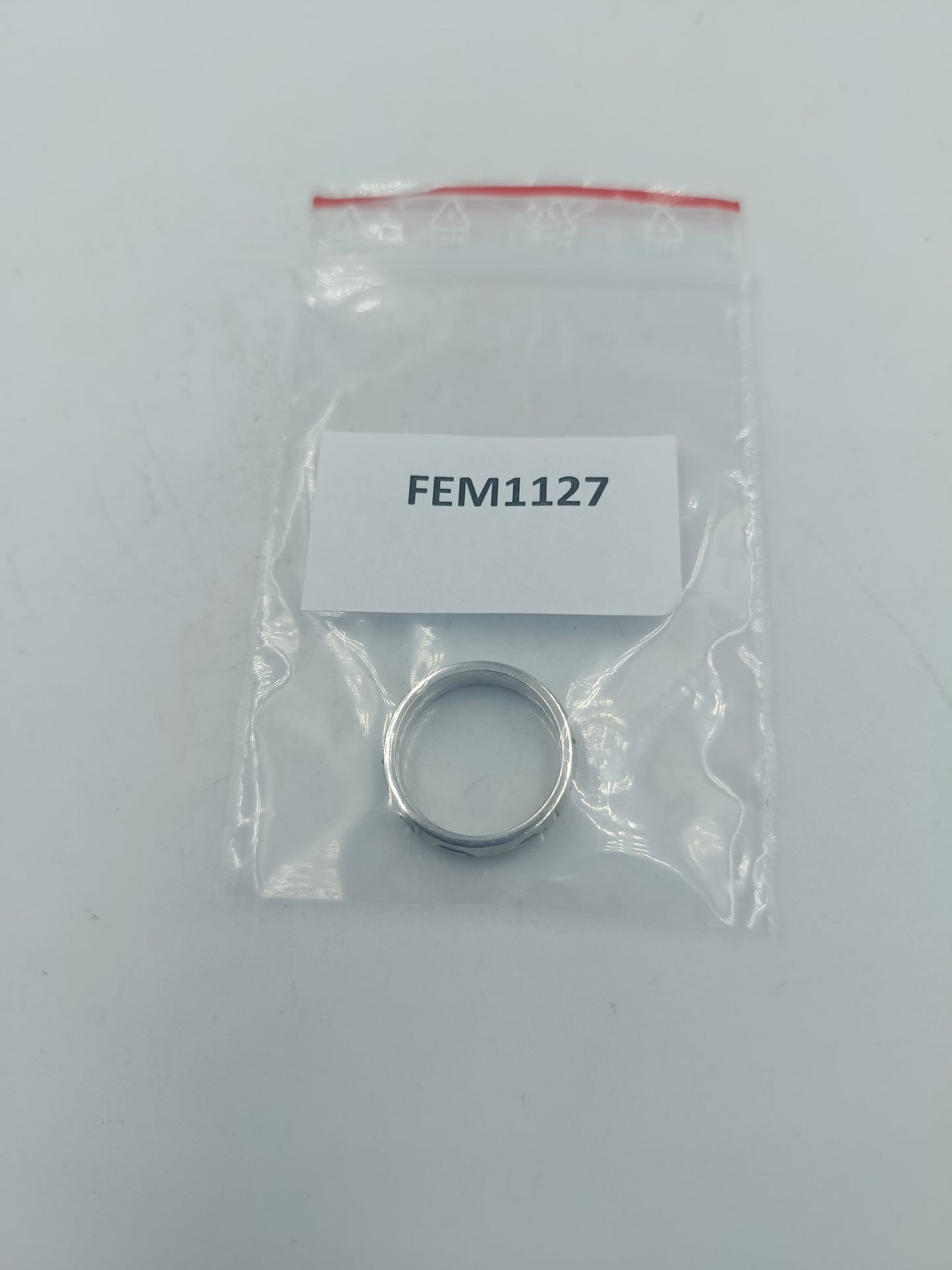 Vintage 925 Silber Ring  Graviertes Muster  Größe 48