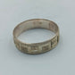 Silberring mit Muster  925er Vintage Bandring