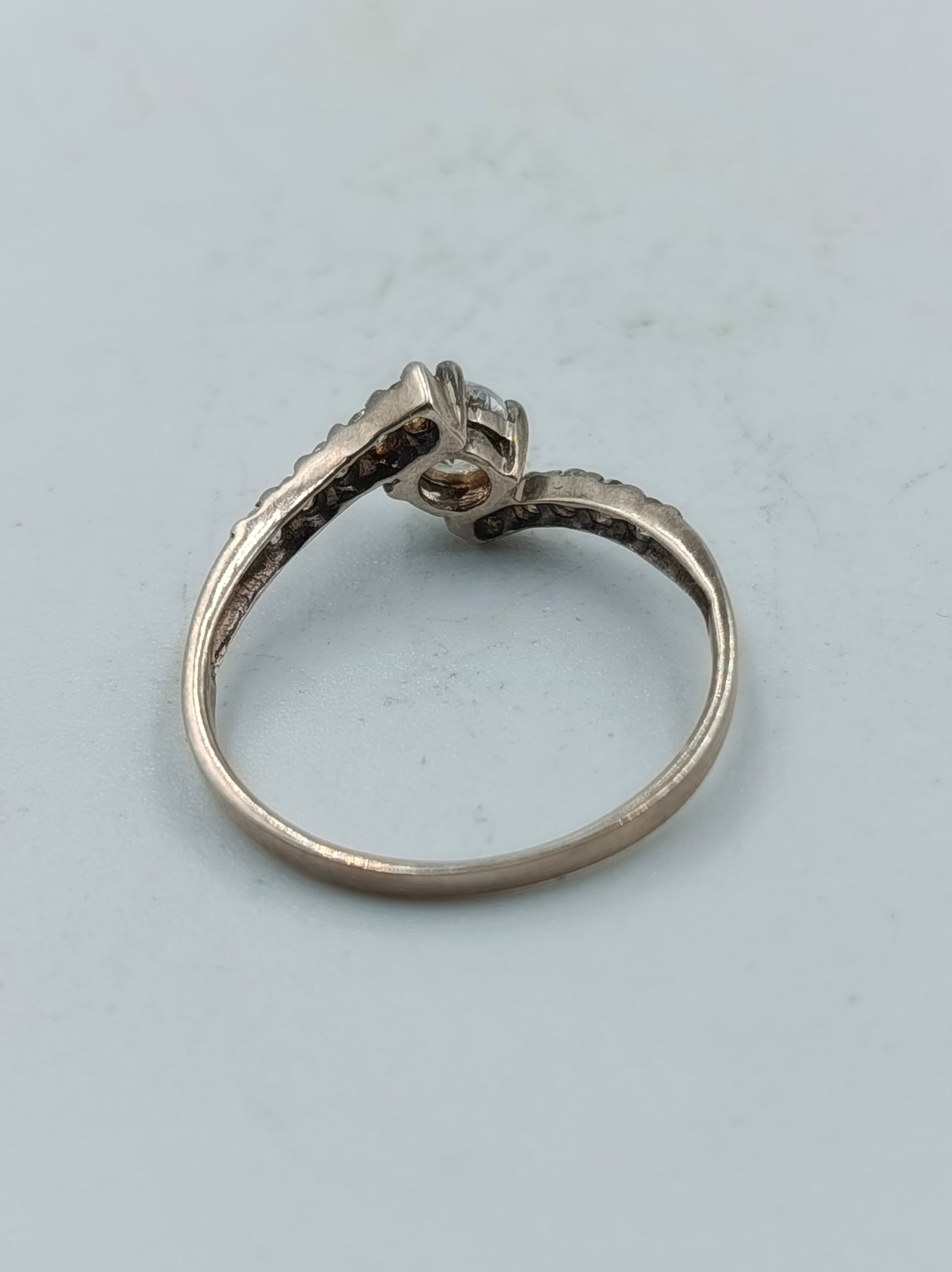 Silberring mit Zirkonia-Stein elegant und funkelnd Größe55