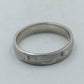 925 Silber Ring mit eingraviertem Muster Zeitloses klassisches Design gr70